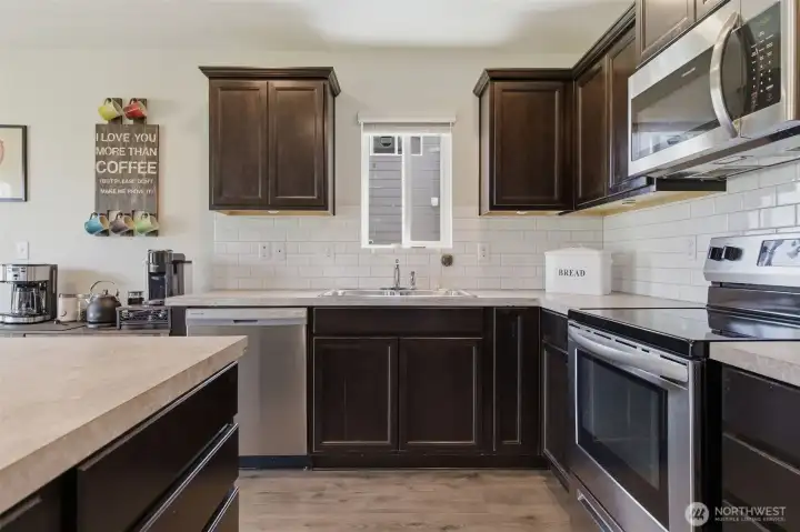 Beautiful kitchen cabinetry.