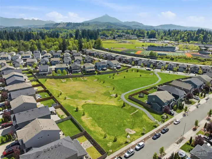 Suncrest Farms offers several open green spaces.