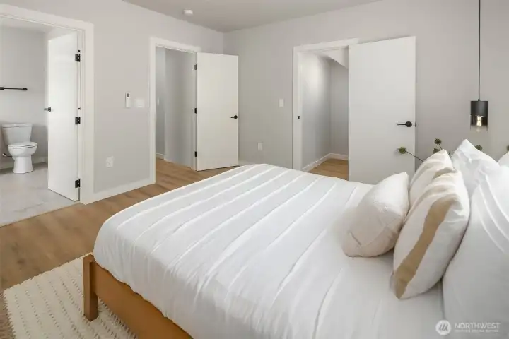 Upper level primary bedroom