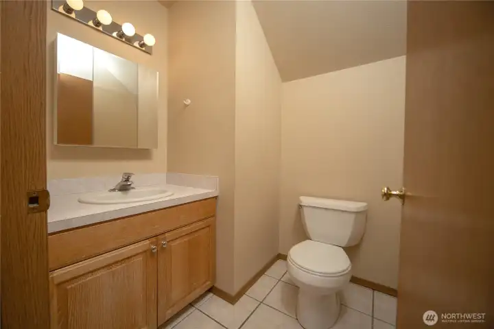 Main level powder room