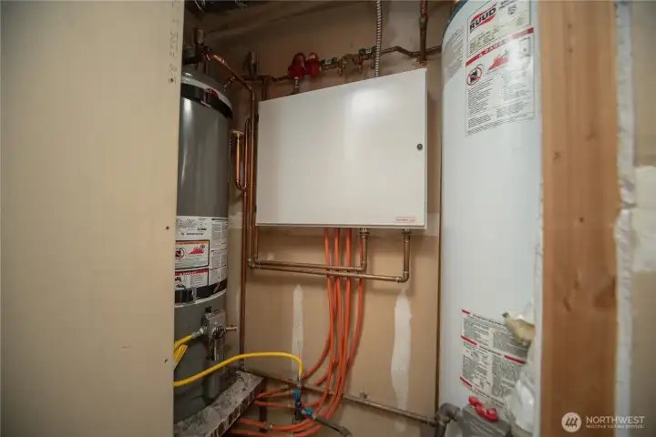 Hot water radiant floor heating