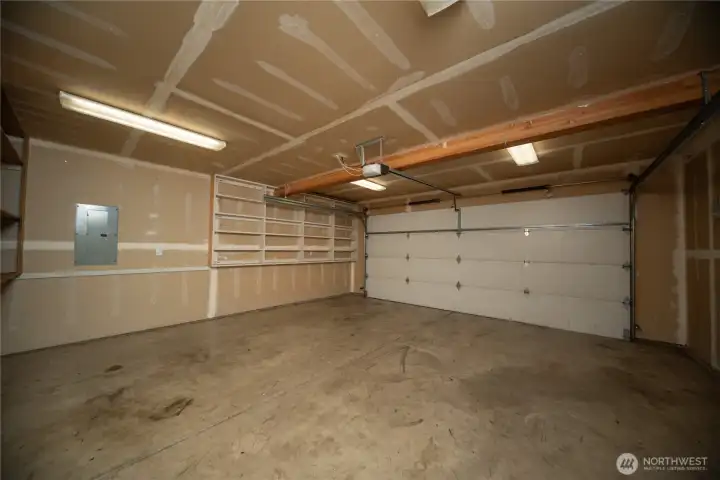 2 car attached garage