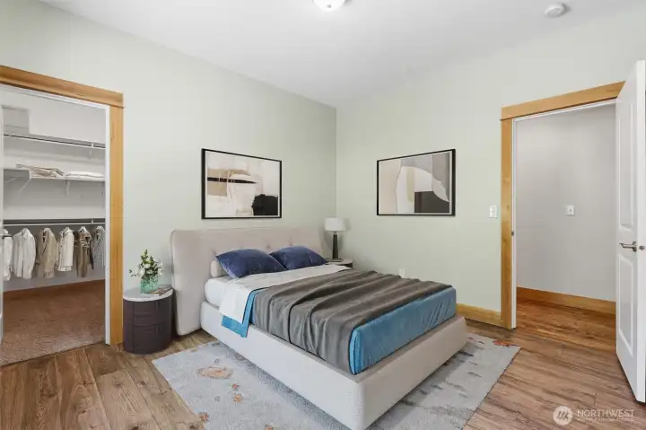 PEACEFUL THIRD BEDROOM ALSO HAS A LARGE WALK-IN CLOSET.