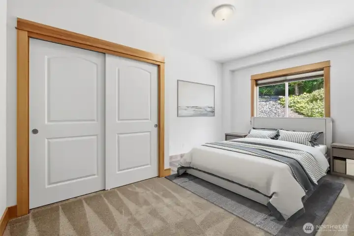COZY FOURTH BEDROOM IS ENJOYABLE AND QUIET.