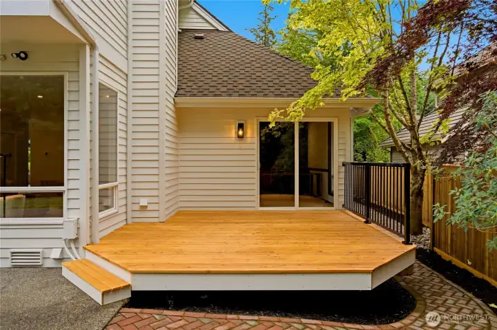 Brand new decking, wired for Hot Tub