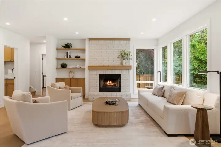 Family Room adjacent to 3/4 bath