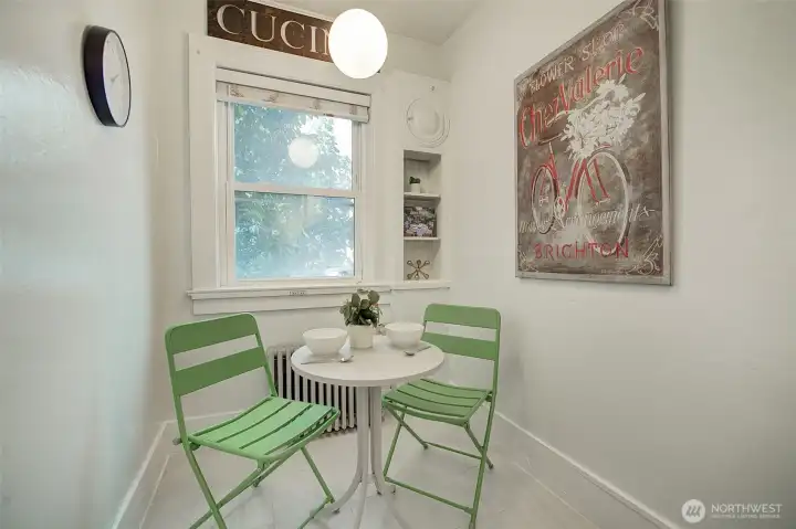 Cute eating nook for your morning coffee Cute eating nook for your morning coffee