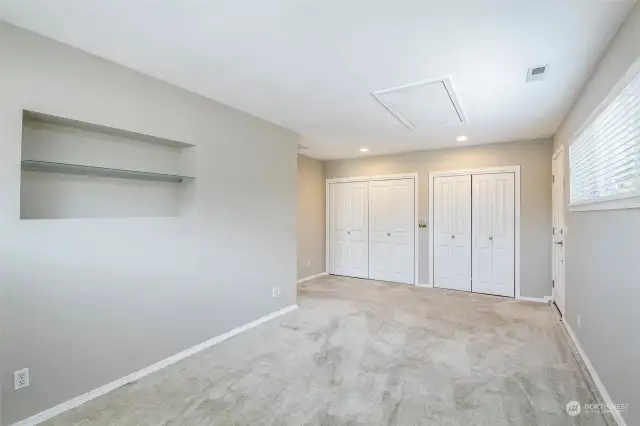 Great Room with side door exiting to the side driveway