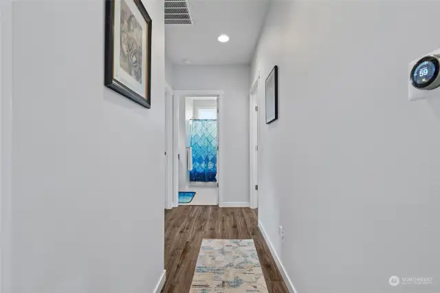 Hallway to bedrooms/baths