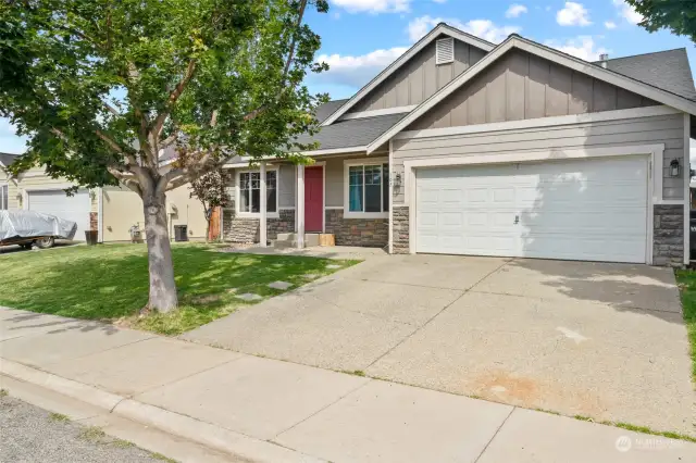 Driveway and garage parking.