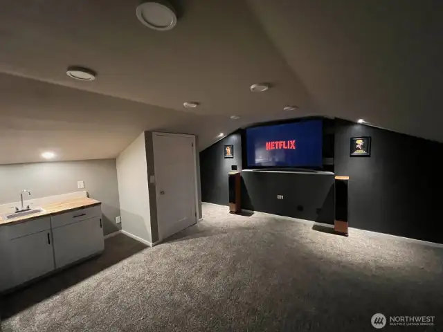 Man-cave living area
