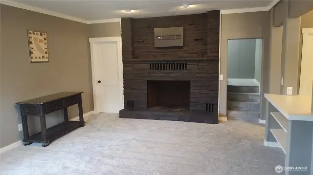 Living room - looking toward fireplace