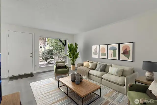 Cozy Livingroom with big windows