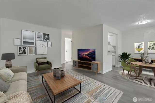 LR with dining room