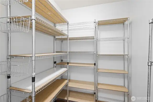 Spacious walk-in pantry!