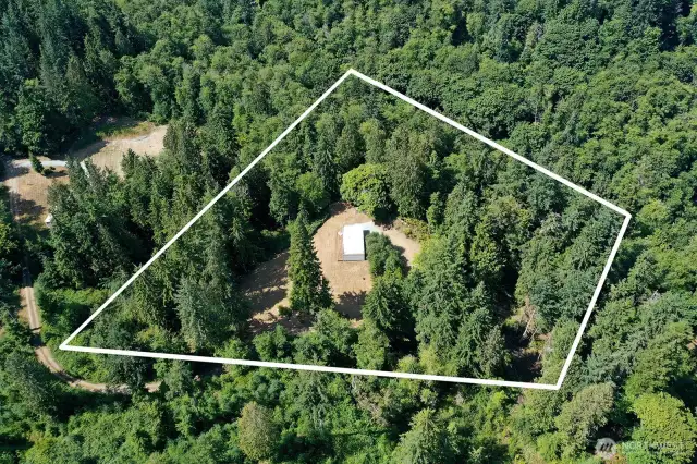 Estimated property lines.