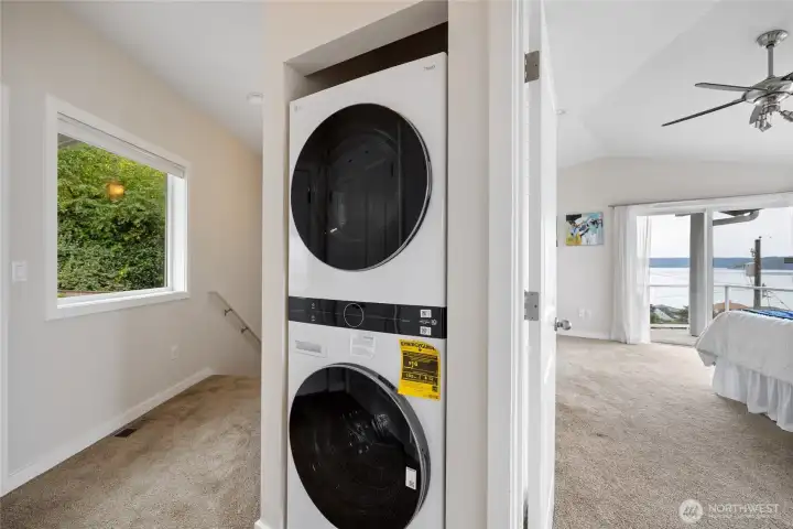 Brand New Washer and Dryer just steps from the bedrooms.