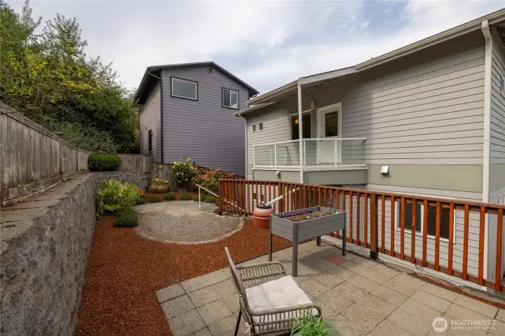 Enjoy a view from the back patio.
