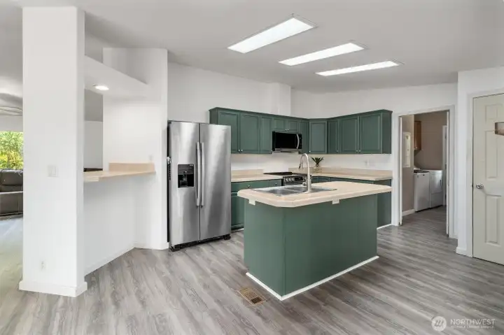 Spacious Kitchen with SS Appliances