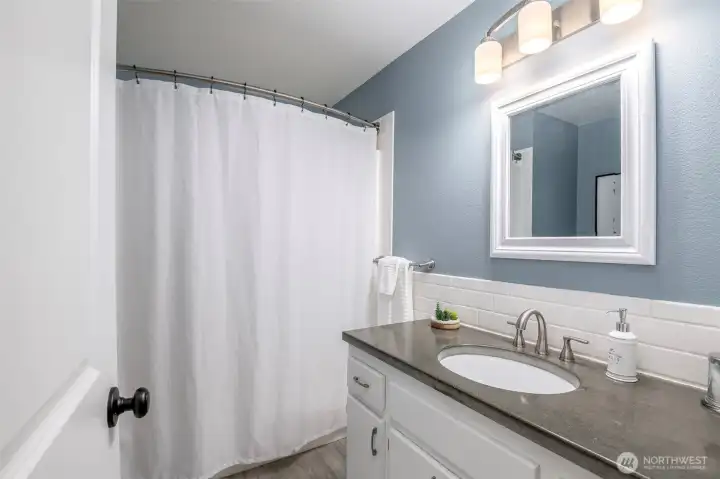Beautifully update main bath on 3 level of home