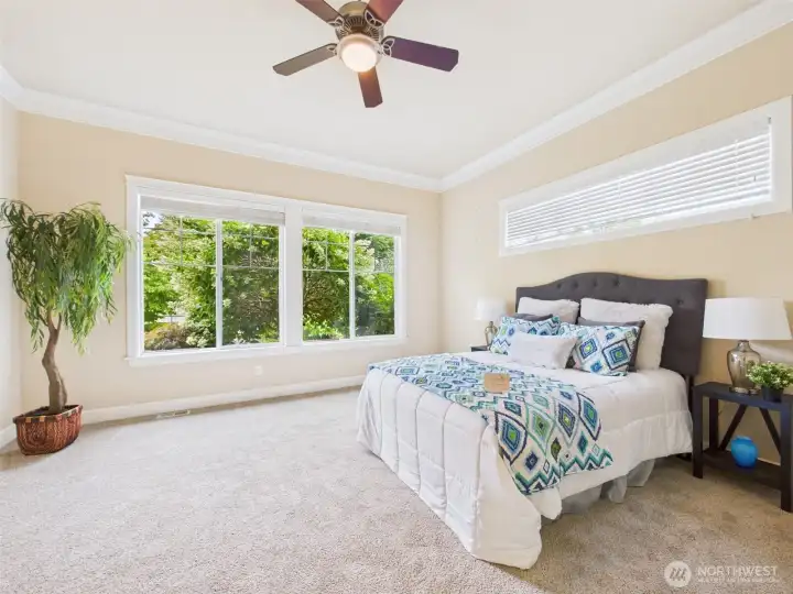 Generous sized primary bedroom.