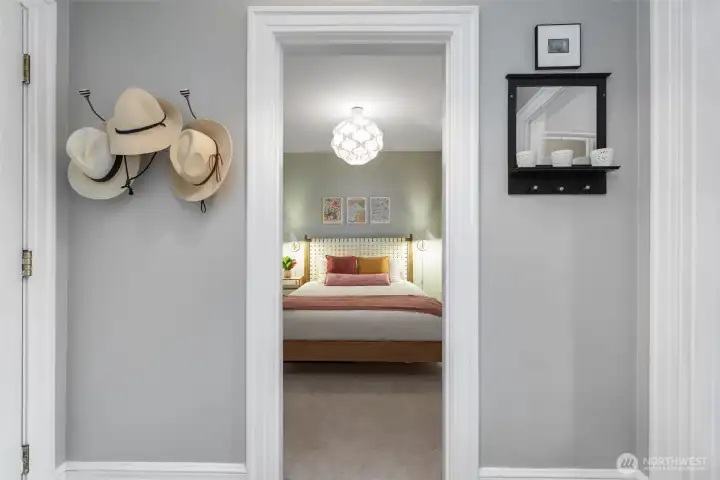 Plenty of hallway storage