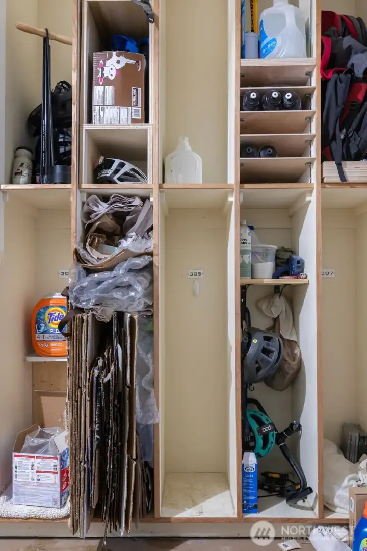 Laundry or bike cubby.