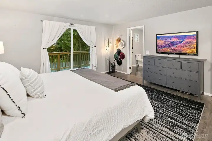 Balcony off the primary