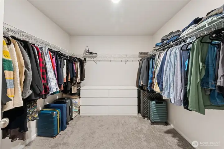 Great size closet for all your clothes.