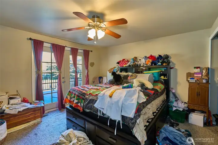 Primary Bedroom with full bath and large private deck Primary Bedroom with full bath and large private deck
