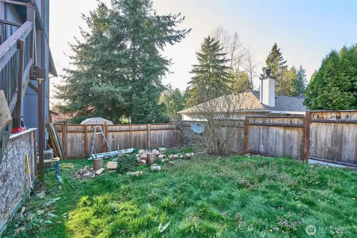 So much room in this fully fenced backyard w/access to the front side yard So much room in this fully fenced backyard w/access to the front side yard