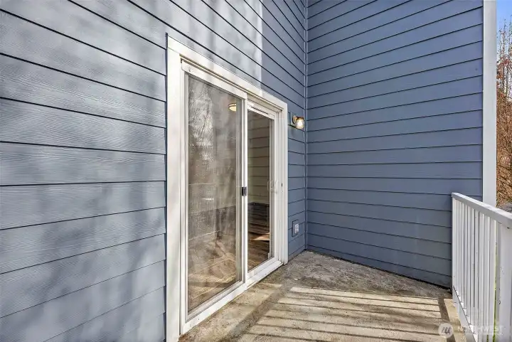 Private Balcony Off of the Kitchen