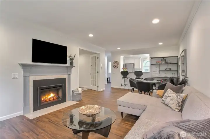 Every decorative feature has been transformed -radiant heat tile flooring throughout.