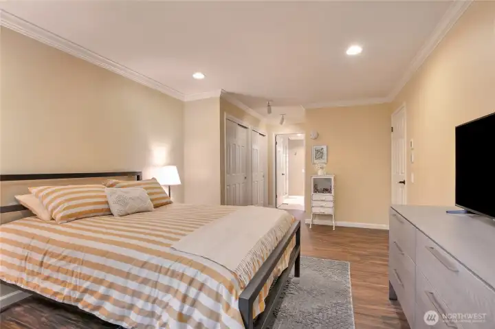 All closets have custom built-ins designed for maximum space utilization.