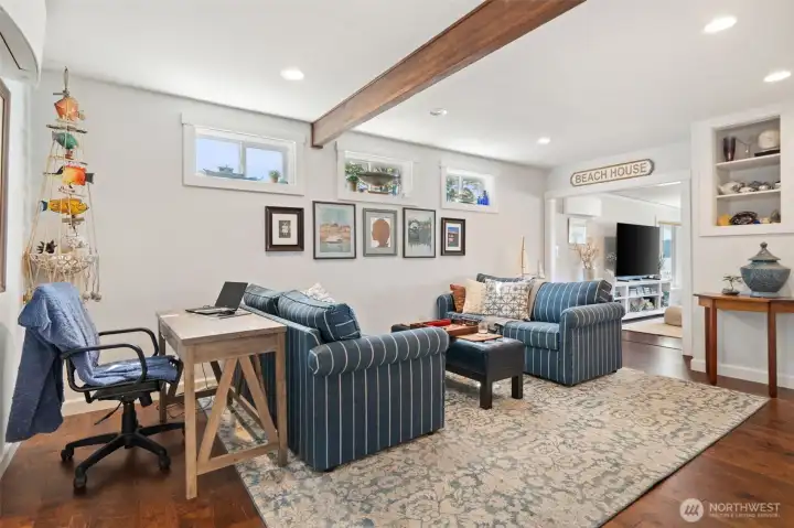 Family Room/Flex Space. Walk through this room to get to the living room/kitchen.