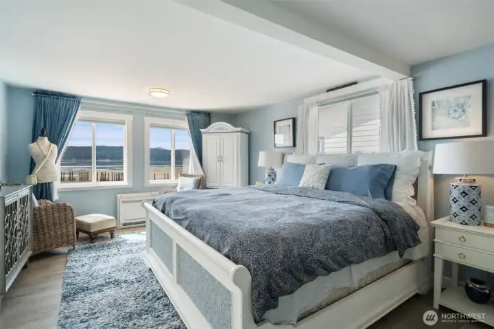 Primary Bedroom located on the 2nd level w/ 3/4 en-suite bathroom.