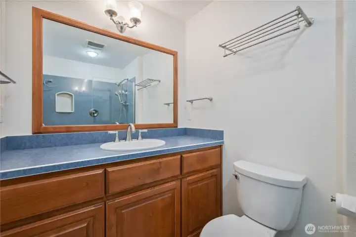 Second primary suite bathroom.