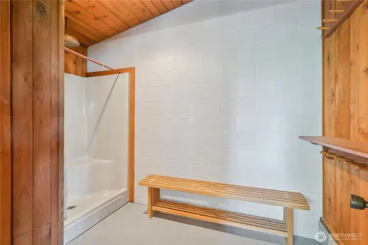 Pool house bathroom.