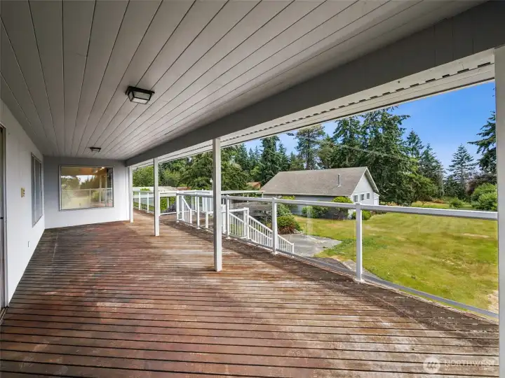 Covered Deck off the Kitchen