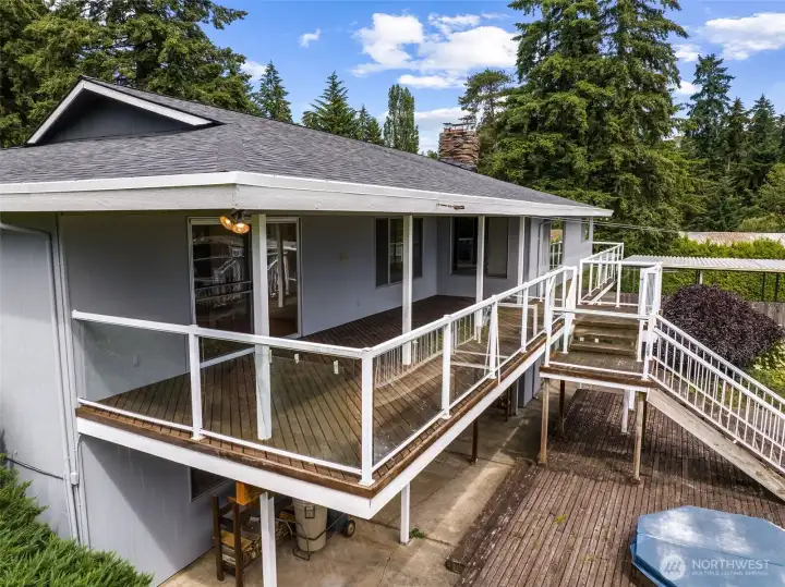 Covered Deck & Brand New Roof