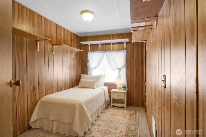 Virtually staged bedroom #2. Virtually staged bedroom #2.
