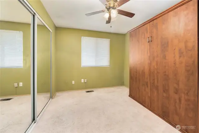 2nd bedroom comes with a Murphy Bed to allow for flexibility in this space.