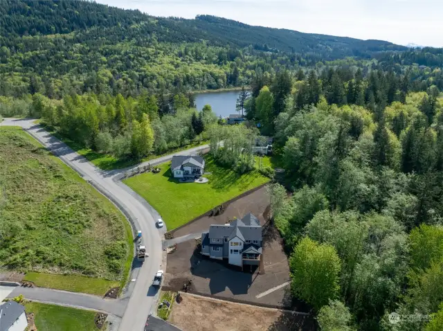 Sentinel is just below this home, very close to the lake.