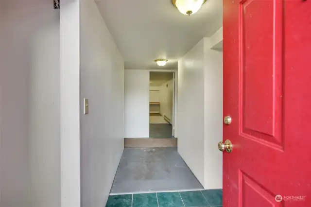 Basement entryway.