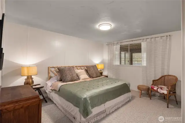 The second bedroom is spacious and enviting.