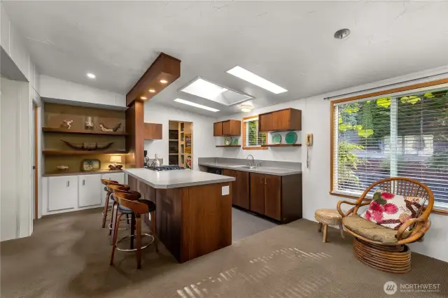 This inviting kitchen offers space to cook and visit with guests.