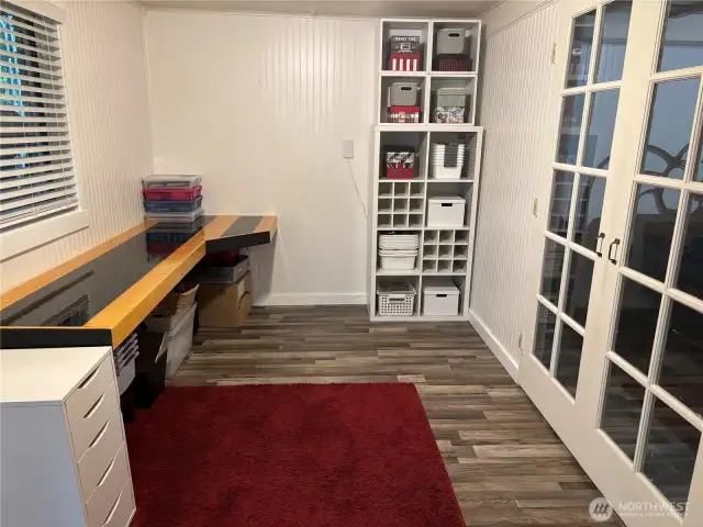 Den/office off of bedroom downstairs. Apartment #1