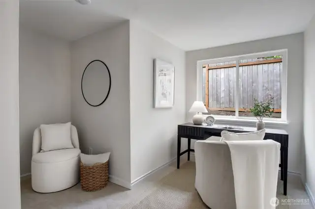 Home office now a non-negotiable? This third bedroom has room for it all.