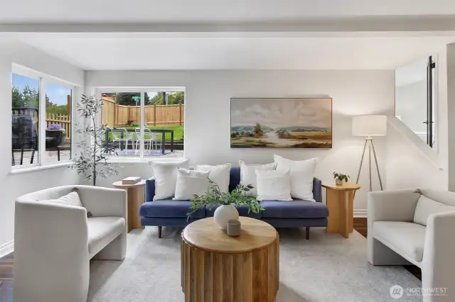 Your spacious living room is perfect for multiple configurations.