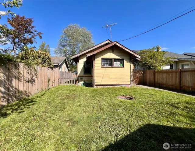 Back of Home and yard.